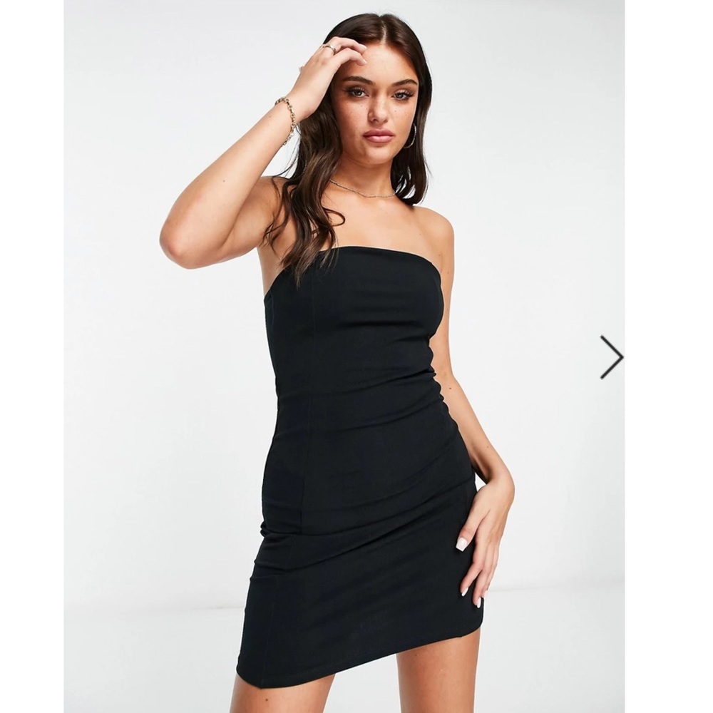 NWT Pull&Bear black bandeau midi dress- size L